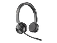 Poly Savi 7220 Office - Savi 7200 Series - micro-casque - sur-oreille - DECT - sans fil - Suppresseur de bruit actif - noir 8D3G8AA#ABB