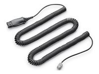 Poly - Câble pour casque micro - prise audio de 3,5 mm pour prise audio de 3,5 mm - commutateur électronique à crochet (EHS) - pour Poly Savi 85R17AA